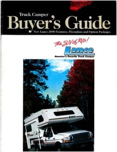 2000 Lance Truck Campers Brochure page 1