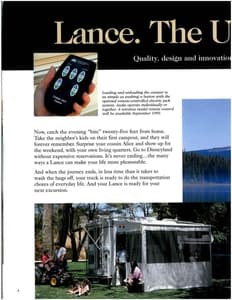 2000 Lance Truck Campers Brochure page 4