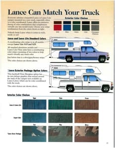 2000 Lance Truck Campers Brochure page 19