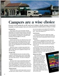 2000 Lance Truck Campers Brochure page 24