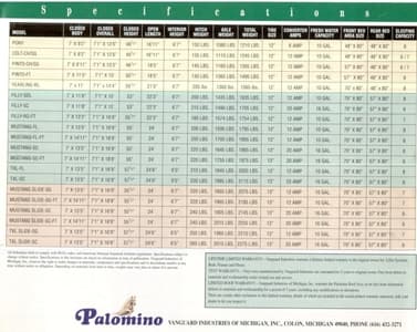 2000 Palomino Camping Trailers Brochure page 8