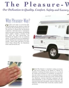 2000 Pleasure-Way Full Line Brochure page 2