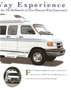 2000 Pleasure-Way Full Line Brochure page 3
