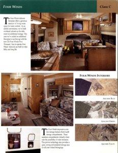 2000 Thor Four Winds 5000 Brochure page 2