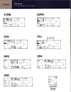 2000 Thor Four Winds Chateau Brochure page 6