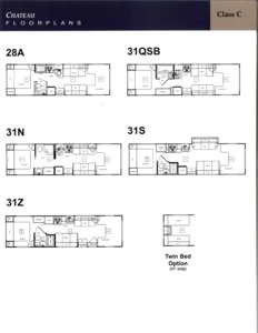 2000 Thor Four Winds Chateau Brochure page 7