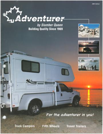 2001 ALP Adventurer Truck Campers Brochure