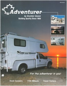 2001 ALP Adventurer Truck Campers Brochure page 1