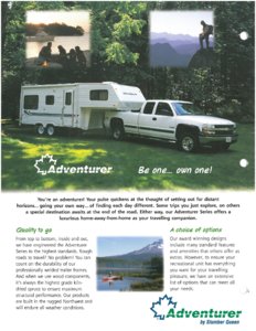 2001 ALP Adventurer Truck Campers Brochure page 2