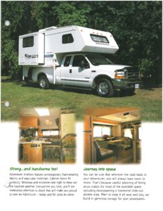2001 ALP Adventurer Truck Campers Brochure page 3