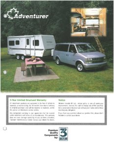 2001 ALP Adventurer Truck Campers Brochure page 11