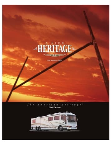 2001 American Coach American Heritage Brochure