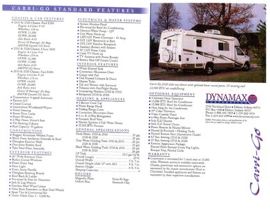 2001 Dynamax Carrigo Brochure page 6
