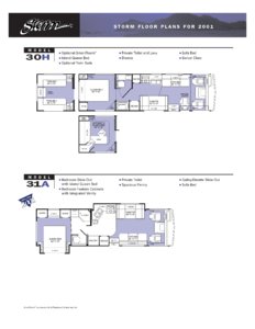 2001 Fleetwood Storm Brochure page 6