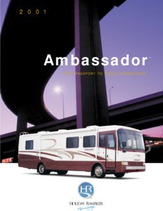 2001 Holiday Rambler Ambassador Brochure page 1