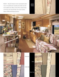 2001 Holiday Rambler Endeavor Gas Brochure page 2