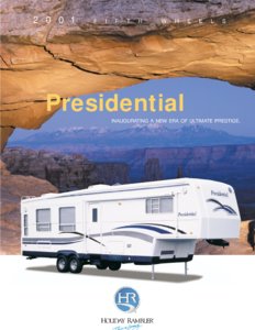 2001 Holiday Rambler Presidential Brochure page 1