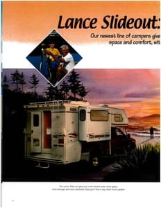 2001 Lance Truck Campers Brochure page 4