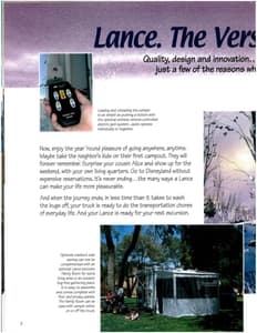 2001 Lance Truck Campers Brochure page 8