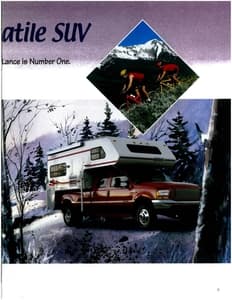 2001 Lance Truck Campers Brochure page 9