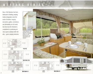 2001 Palomino Camping Trailers Brochure page 2