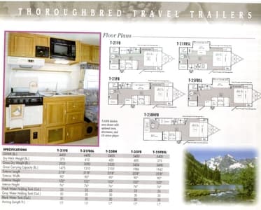 2001 Palomino Ultra Lite Travel Trailers Brochure page 4