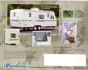 2001 Palomino Ultra Lite Travel Trailers Brochure page 6