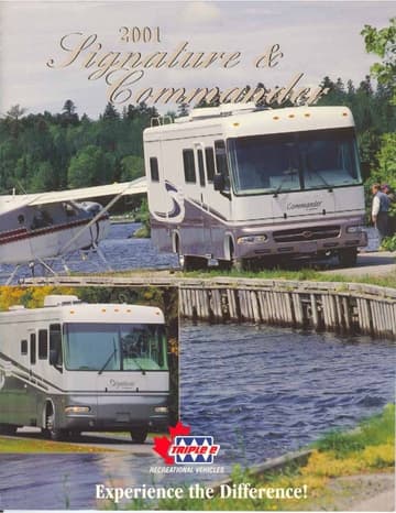 2001 Triple E RV Commander Brochure