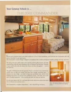 2001 Triple E RV Commander Brochure page 2