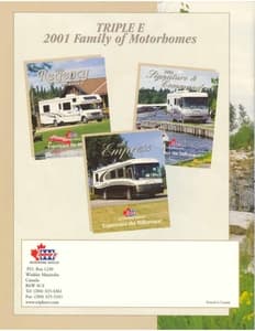 2001 Triple E RV Embassy Brochure page 8