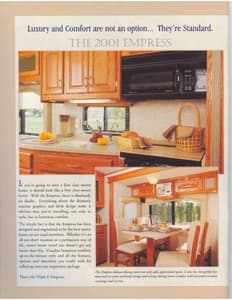 2001 Triple E RV Empress Brochure page 4