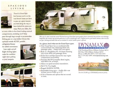 2002 Dynamax Grand Sport Brochure page 8