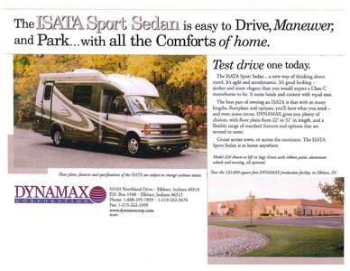 2002 Dynamx Isata Sport Sedan Brochure page 16