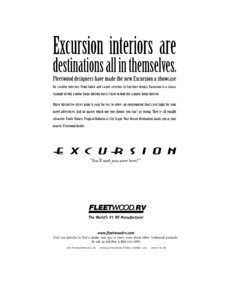 2002 Fleetwood Excursion Brochure page 16