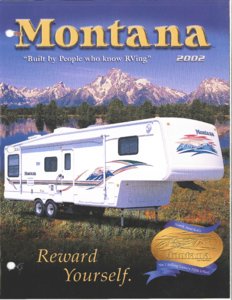 2002 Keystone RV Montana Brochure page 1