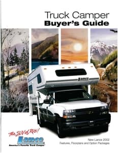 2002 Lance Truck Campers Brochure page 1