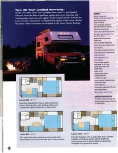 2002 Lance Truck Campers Brochure page 20