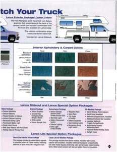 2002 Lance Truck Campers Brochure page 23
