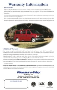 2002 Pleasure-Way Traverse Brochure page 8