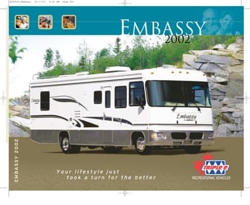 2002 Triple E RV Embassy Brochure page 1