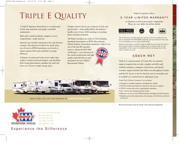 2002 Triple E RV Signature Brochure page 8