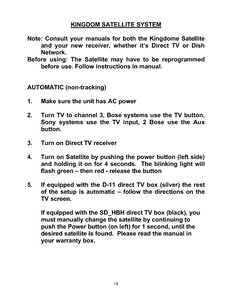 2003 Dynamax Supplemental Owners Manual Brochure page 18