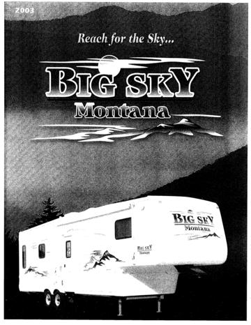 2003 Keystone RV Montana Big Sky Brochure