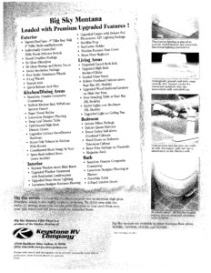 2003 Keystone RV Montana Big Sky Brochure page 4