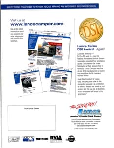 2003 Lance Truck Campers Brochure page 32