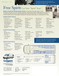 2003 Leisure Travel Vans Free Spirit Brochure page 2