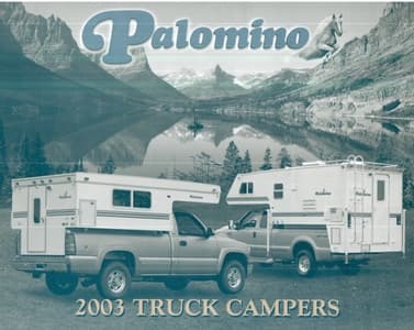 2003 Palomino Truck Campers Brochure page 1