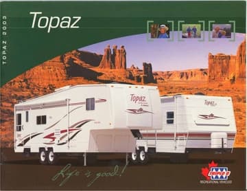 2003 Triple E RV Topaz Brochure