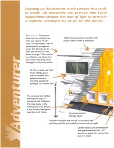 2004 ALP Adventurer Truck Campers Brochure page 8