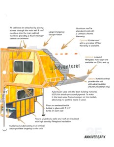 2004 ALP Adventurer Truck Campers Brochure page 9